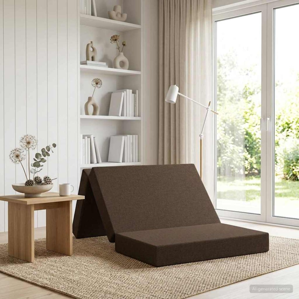 vidaXL Κρεβάτι Καναπέ Αναδιπλούμενο 100 x 67 x 45 εκ Taupe
