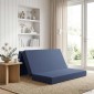 vidaXL Κρεβάτι Καναπέ Αναδιπλούμενο 120 x 67 x 45 εκ Μπλε