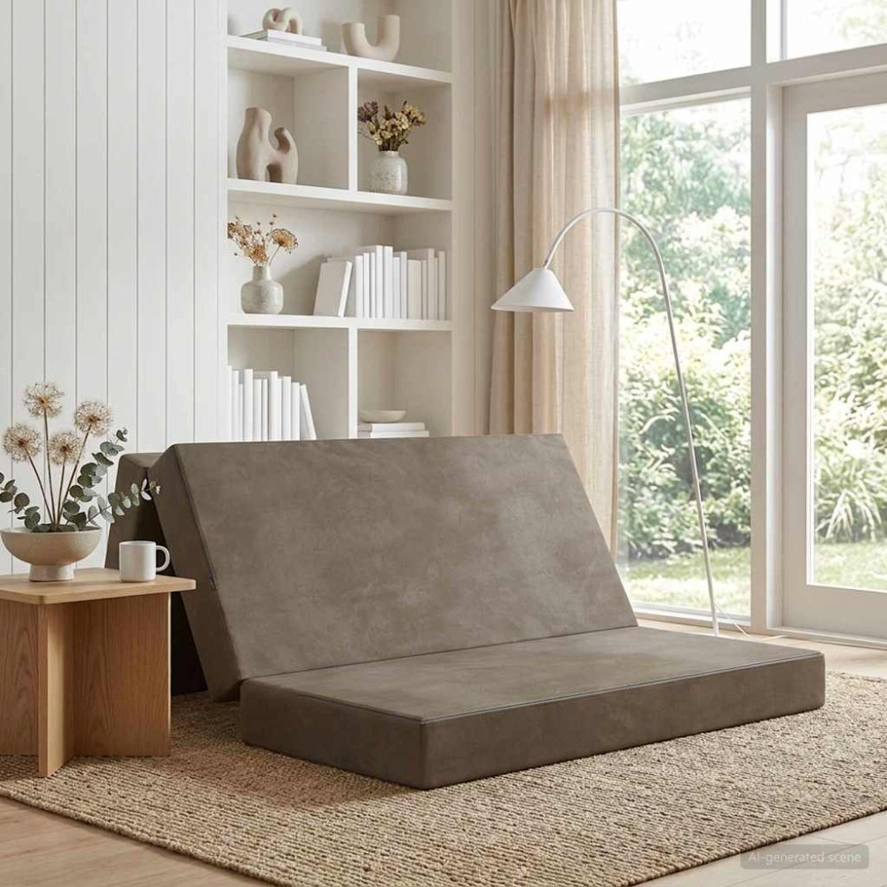 vidaXL Κρεβάτι Καναπέ Αναδιπλούμενο 120 x 67 x 45 εκ Ανοιχτό γκρι