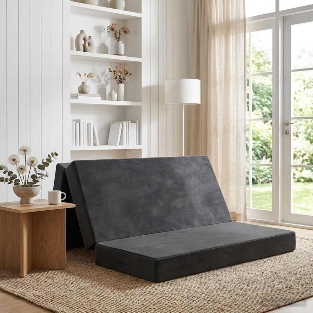 vidaXL Κρεβάτι Καναπέ Αναδιπλούμενο 120 x 67 x 45 εκ Σκούρο Γκρι