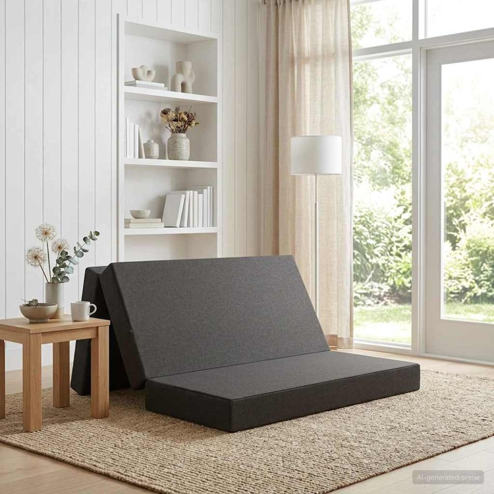 vidaXL Κρεβάτι Καναπέ Αναδιπλούμενο 140 x 67 x 45 εκ Σκούρο Γκρι