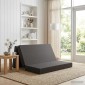 vidaXL Κρεβάτι Καναπέ Αναδιπλούμενο 140 x 67 x 45 εκ Σκούρο Γκρι