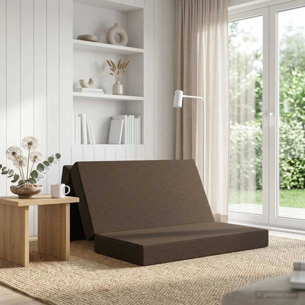 vidaXL Κρεβάτι Καναπέ Αναδιπλούμενο 140 x 67 x 45 εκ Taupe