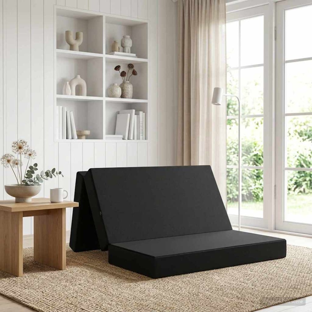 vidaXL Κρεβάτι Καναπέ Αναδιπλούμενο 160 x 67 x 45 εκ Μαύρο