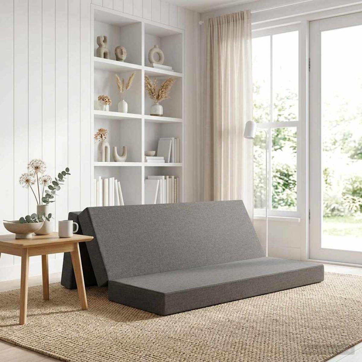 vidaXL Κρεβάτι Καναπέ Αναδιπλούμενο 180 x 67 x 45 εκ Ανοιχτό γκρι