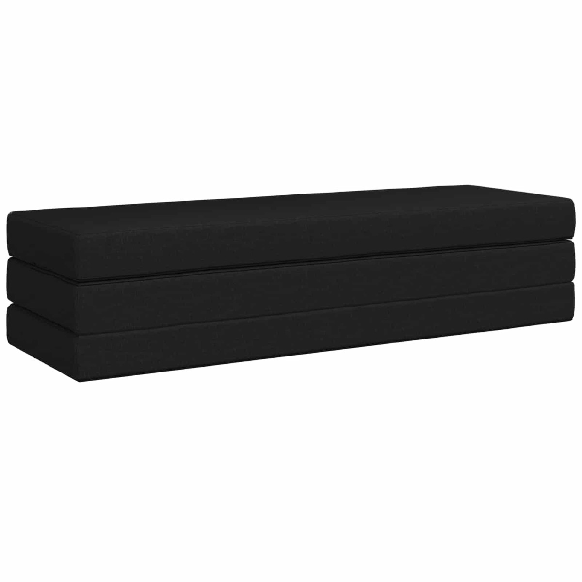 vidaXL Κρεβάτι Καναπέ Αναδιπλούμενο 200 x 67 x 45 εκ Μαύρο
