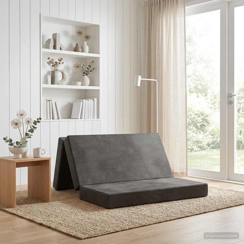 vidaXL Κρεβάτι Καναπέ Αναδιπλούμενο 200 x 67 x 45 εκ Ανοιχτό γκρι