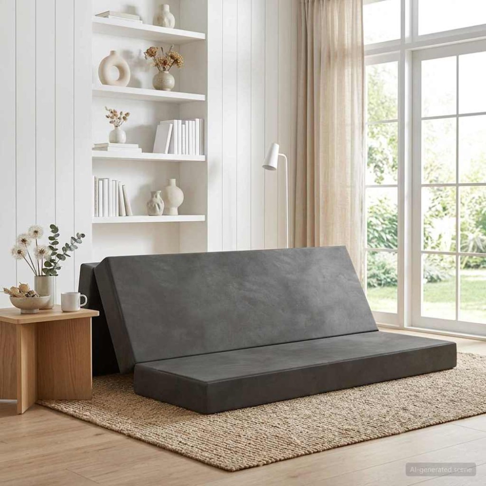 vidaXL Κρεβάτι Καναπέ Αναδιπλούμενο 200 x 67 x 45 εκ Σκούρο Γκρι