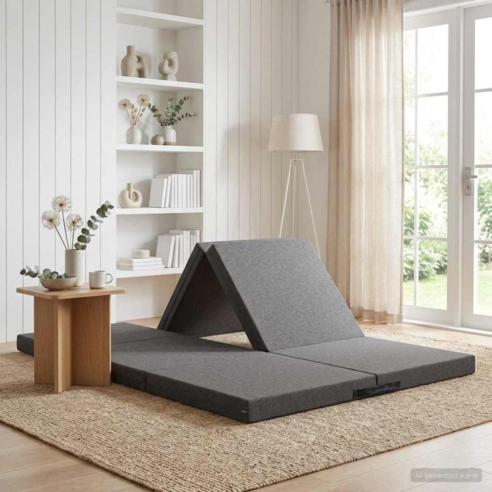 vidaXL Κρεβάτι Καναπέ Αναδιπλούμενο 140 x 67 x 45 εκ Ανοιχτό γκρι