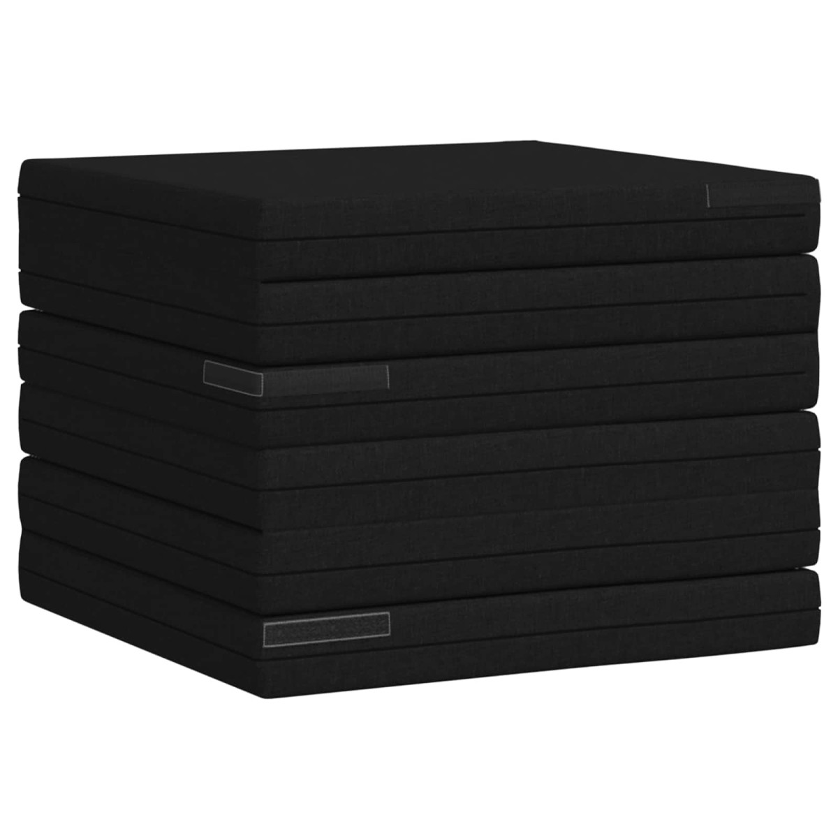 vidaXL Κρεβάτι Καναπέ Αναδιπλούμενο 140 x 67 x 15 εκ Μαύρο