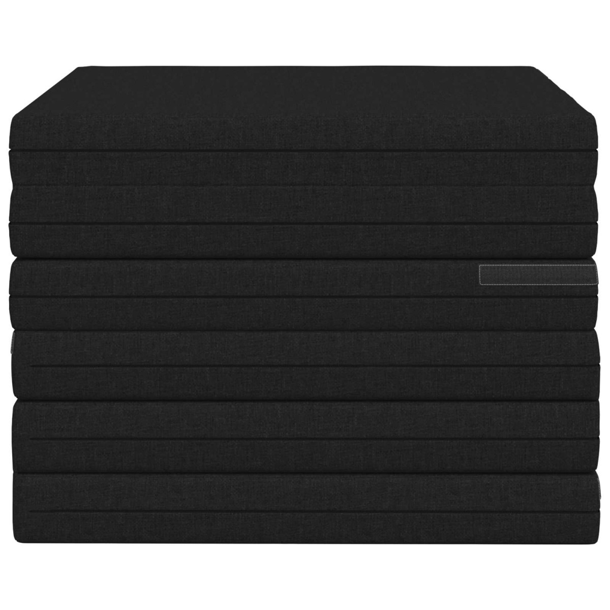vidaXL Κρεβάτι Καναπέ Αναδιπλούμενο 140 x 67 x 15 εκ Μαύρο