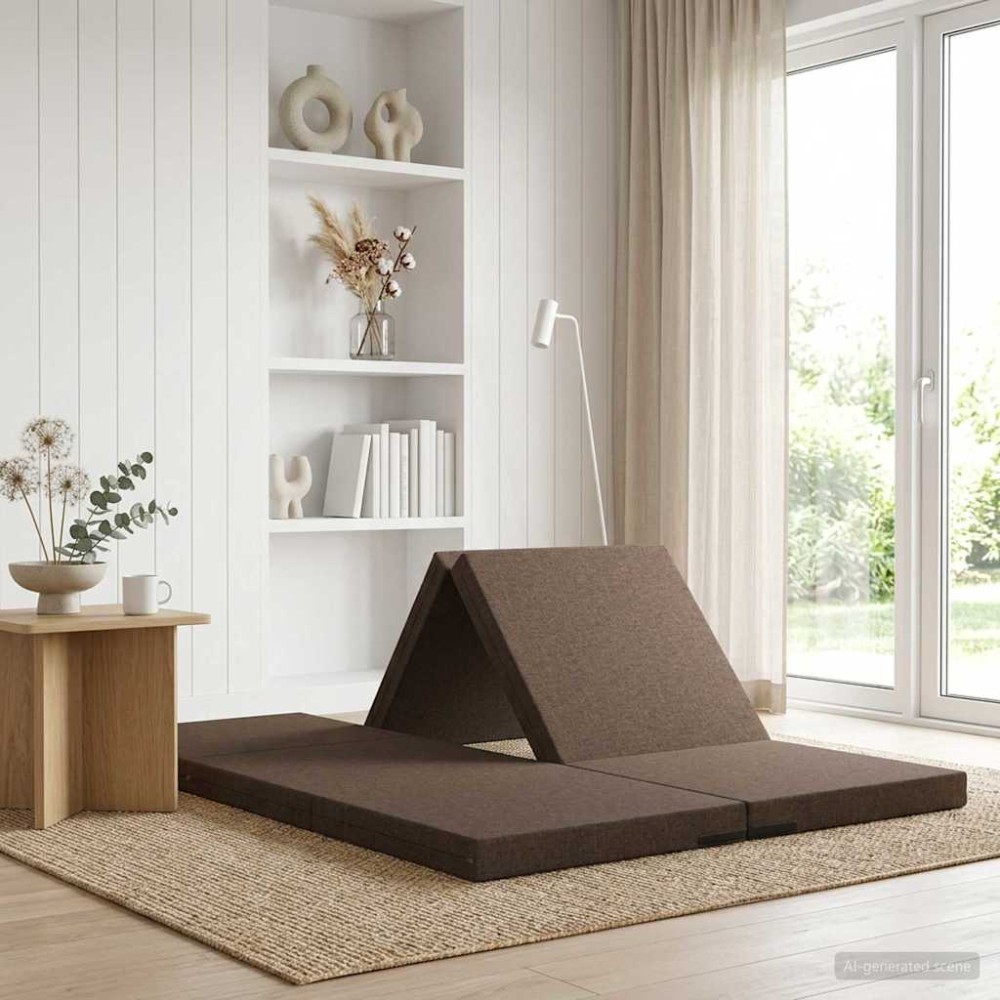 vidaXL Κρεβάτι Καναπέ Αναδιπλούμενο 140 x 67 x 45 εκ Taupe