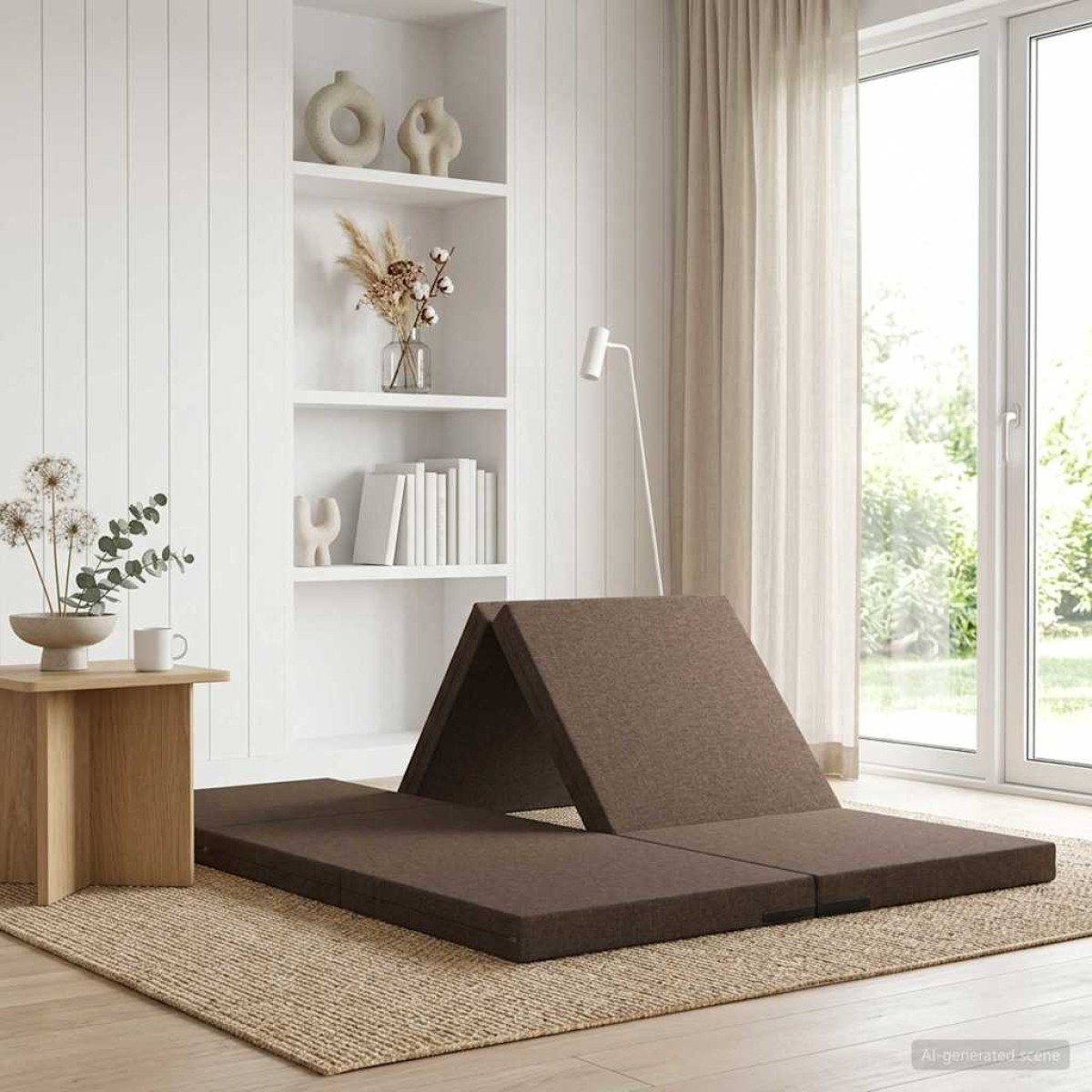 vidaXL Κρεβάτι Καναπέ Αναδιπλούμενο 140 x 67 x 15 εκ. Taupe