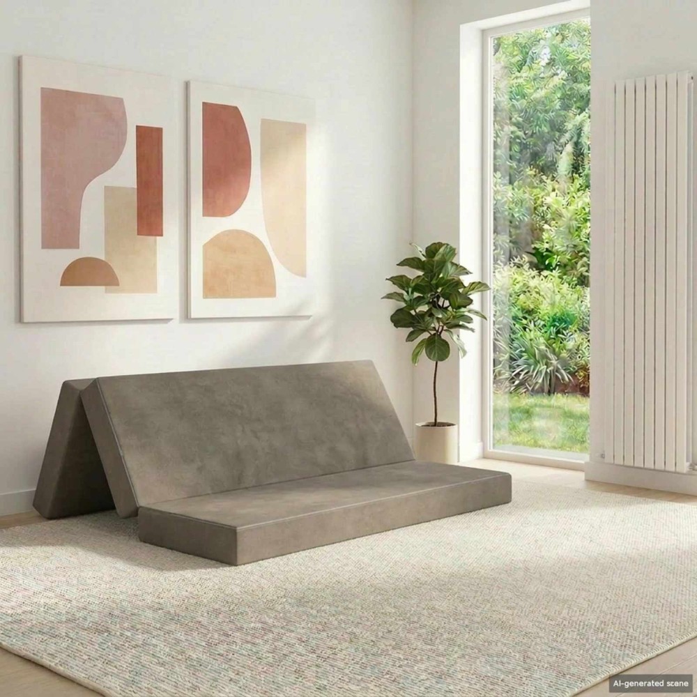 vidaXL Κρεβάτι Καναπέ Αναδιπλούμενο 160 x 67 x 45 εκ Ανοιχτό γκρι
