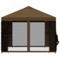 vidaXL Κήπος Γκαζebo με Πλευρικά Τοίχους 3 x 3 m Taupe