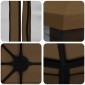 vidaXL Κήπος Γκαζebo με Πλευρικά Τοίχους 4 x 3 μ Taupe