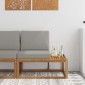 vidaXL Εξωτερικός τμηματικός καναπές Φυσικό 91 x 63 x 73 εκ