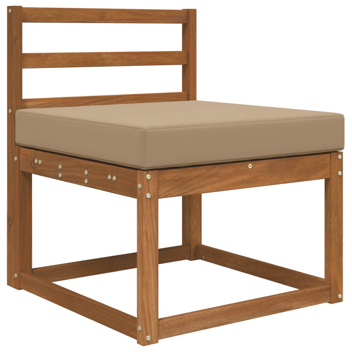 vidaXL Μαξιλάρι Καναπέ Εξωτερικού Χώρου Taupe 60 x 60 x 8 εκ.