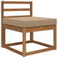 vidaXL Μαξιλάρι Καναπέ Εξωτερικού Χώρου Taupe 60 x 60 x 8 εκ.