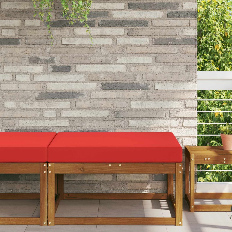 vidaXL Μαξιλάρι Καναπέ Εξωτερικού Χώρου Κόκκινο 80 x 80 x 8 εκ