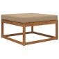 vidaXL Μαξιλάρι Καναπέ Εξωτερικού Χώρου Taupe 80 x 80 x 8 εκ