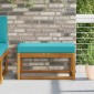 vidaXL Μαξιλάρια Καθίσματος Τιρκουάζ 80 x 40 x 8 cm 100% Πολυεστέρας