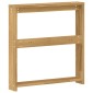 vidaXL Μονάδα μπράτσων 2 τμχ. Λευκό 58,5 x 10 x 61 εκ.