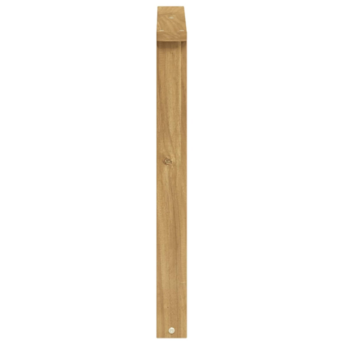 vidaXL Μονάδα μπράτσων 2 τμχ. Λευκό 60 x 6 x 61 εκ Στερεό Ξύλο Ακακίας