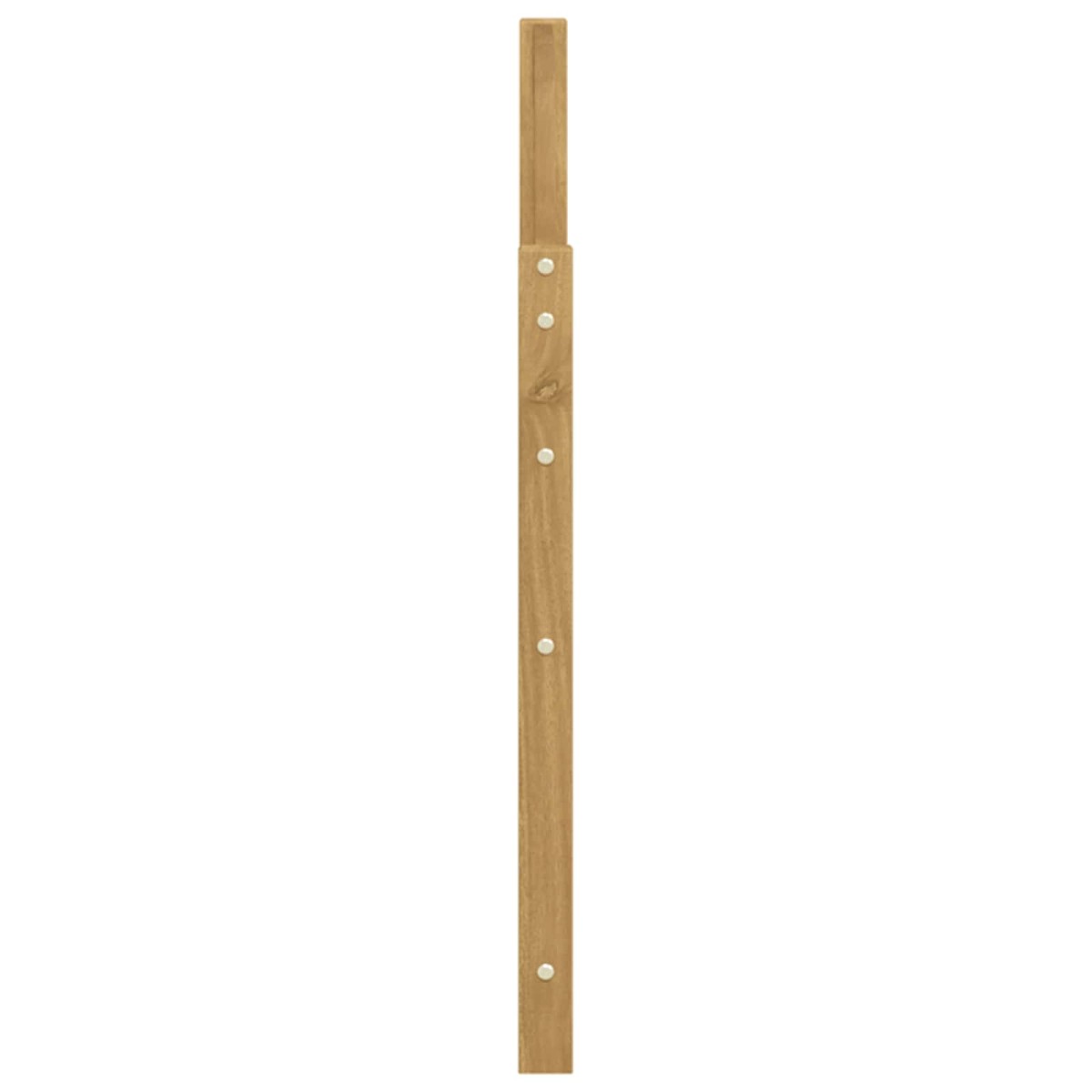 vidaXL Μονάδα μπράτσων 2 τμχ. Λευκό 59 x 4 x 73 εκ Στερεό Ξύλο Ακακίας