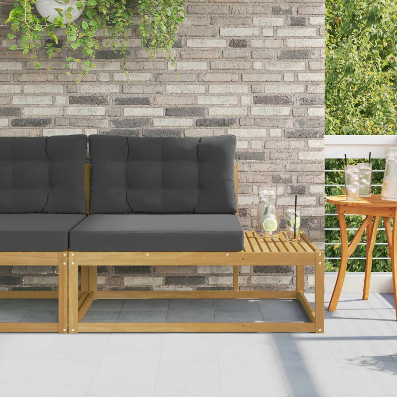 vidaXL Εξωτερικός τμηματικός καναπές Λευκό 115 x 83 x 73 εκ