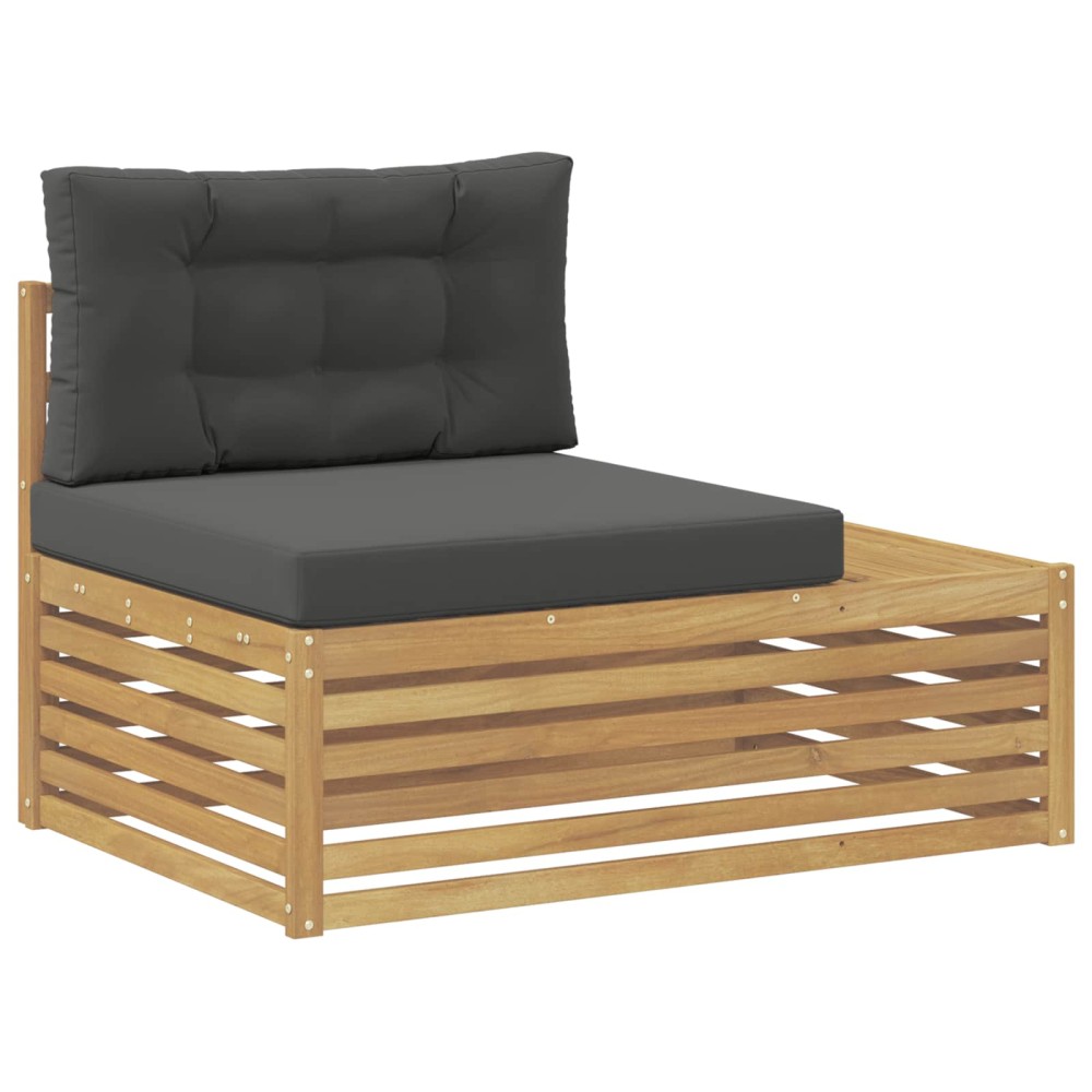 vidaXL Εξωτερικός τμηματικός καναπές Λευκό 115 x 83 x 73 εκ