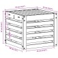 vidaXL Σειρά Καναπέ Εξωτερικού Λευκό 35 x 38 x 37 εκ