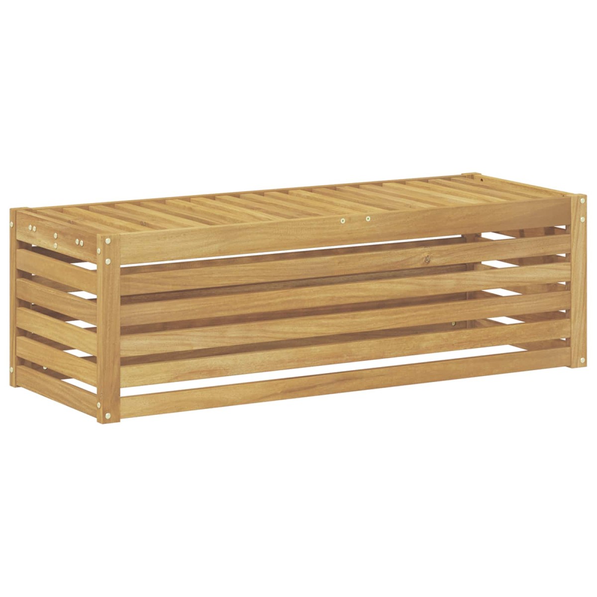 vidaXL Παγκάκι Εξωτερικού Χώρου Λευκό 115 x 43 x 37 εκ