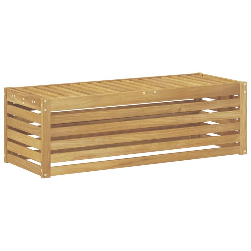 vidaXL Παγκάκι Εξωτερικού Χώρου Λευκό 115 x 43 x 37 εκ