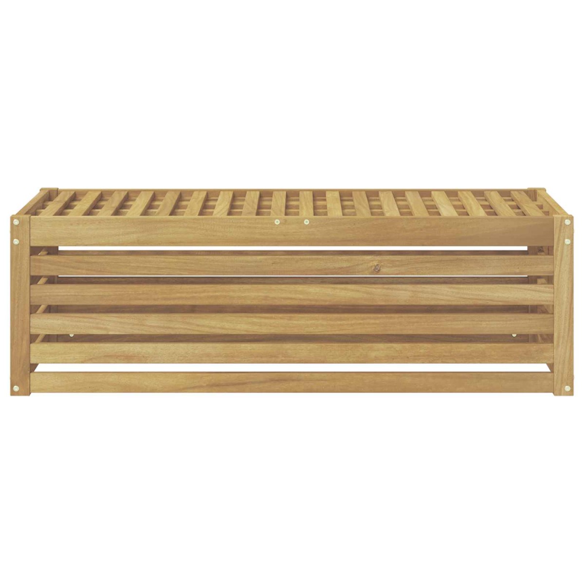 vidaXL Παγκάκι Εξωτερικού Χώρου Λευκό 115 x 43 x 37 εκ