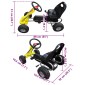 vidaXL Go Kart με Πετάλια Κίτρινο