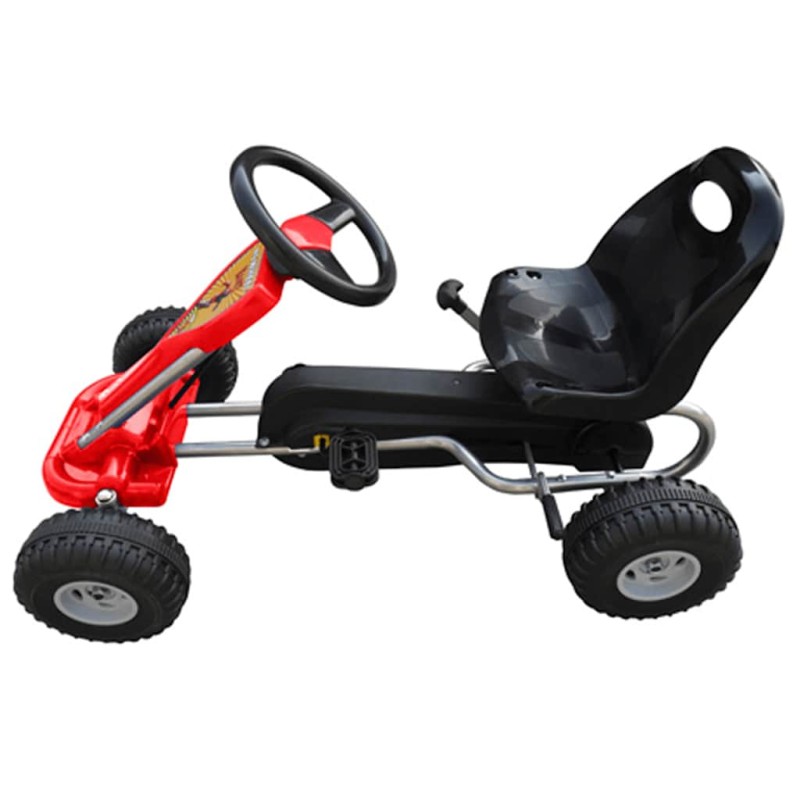 vidaXL Go Kart με Πετάλια Κόκκινο