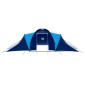 vidaXL Σκηνή Camping 9 Ατόμων Σκούρο Μπλε / Μπλε Υφασμάτινη