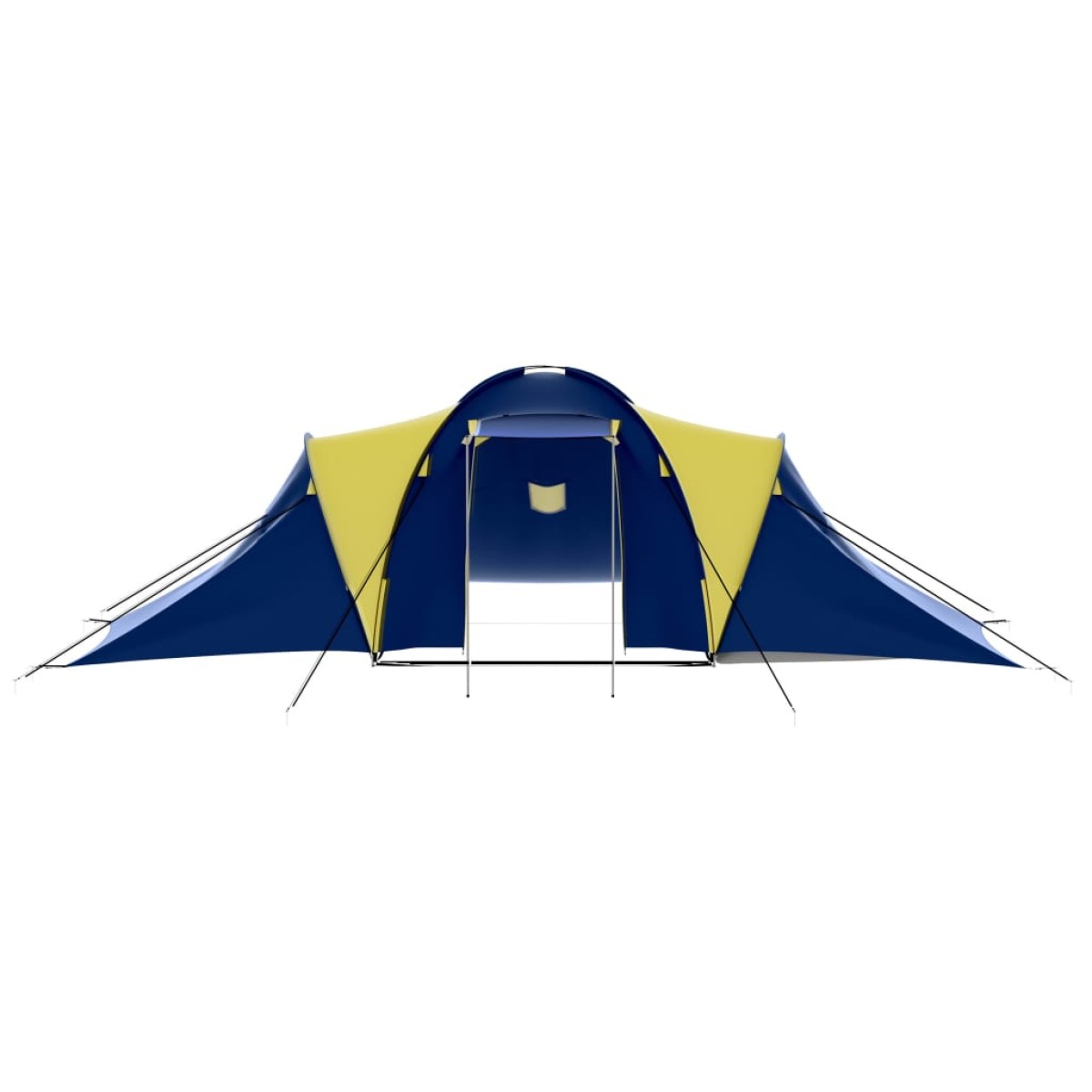 vidaXL Σκηνή Camping 9 Ατόμων Μπλε / Κίτρινο Υφασμάτινη