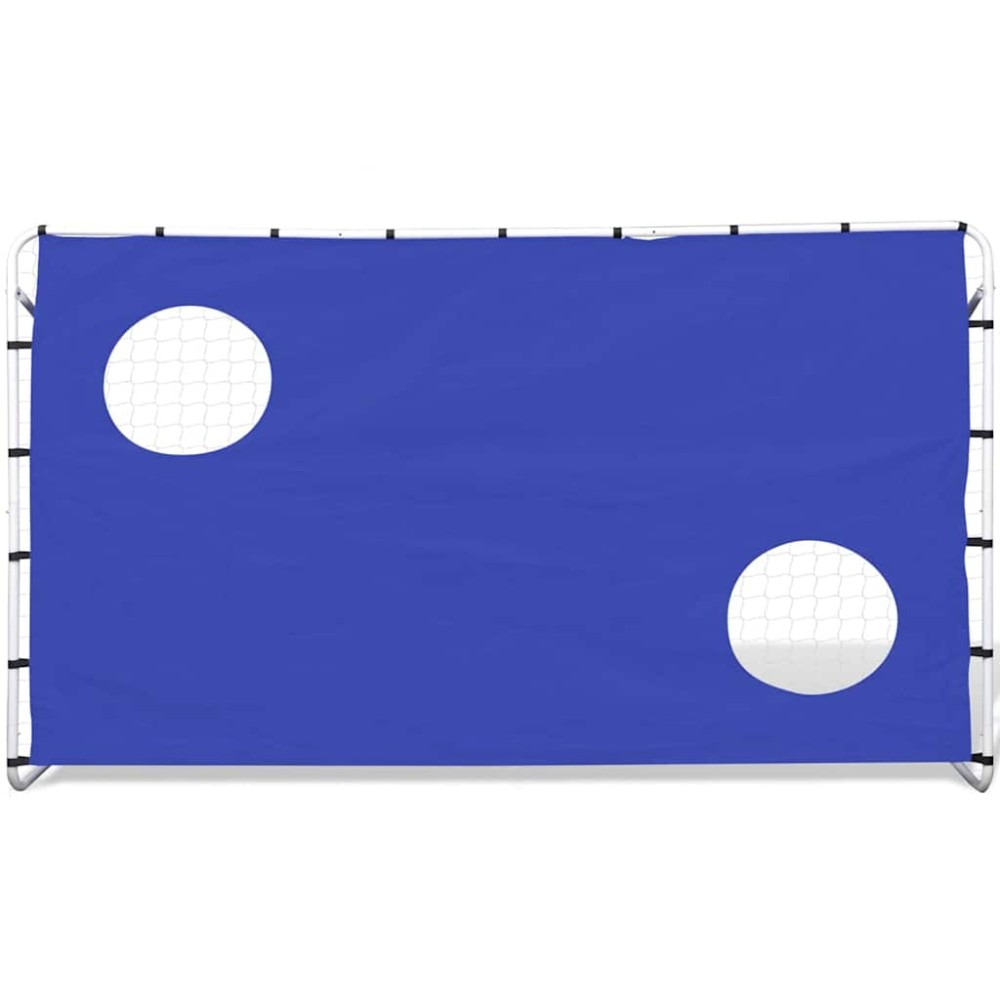 vidaXL Τέρμα Ποδοσφαίρου με Στόχους 240 x 92 x 150 εκ. από Ατσάλι