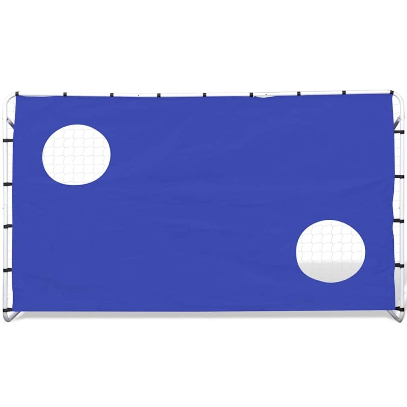 vidaXL Τέρμα Ποδοσφαίρου με Στόχους 240 x 92 x 150 εκ. από Ατσάλι