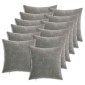 vidaXL Κάλυμμα Μαξιλαριού 12 τμχ. HEERLEN Σκούρο Γκρι 40 x 40 cm