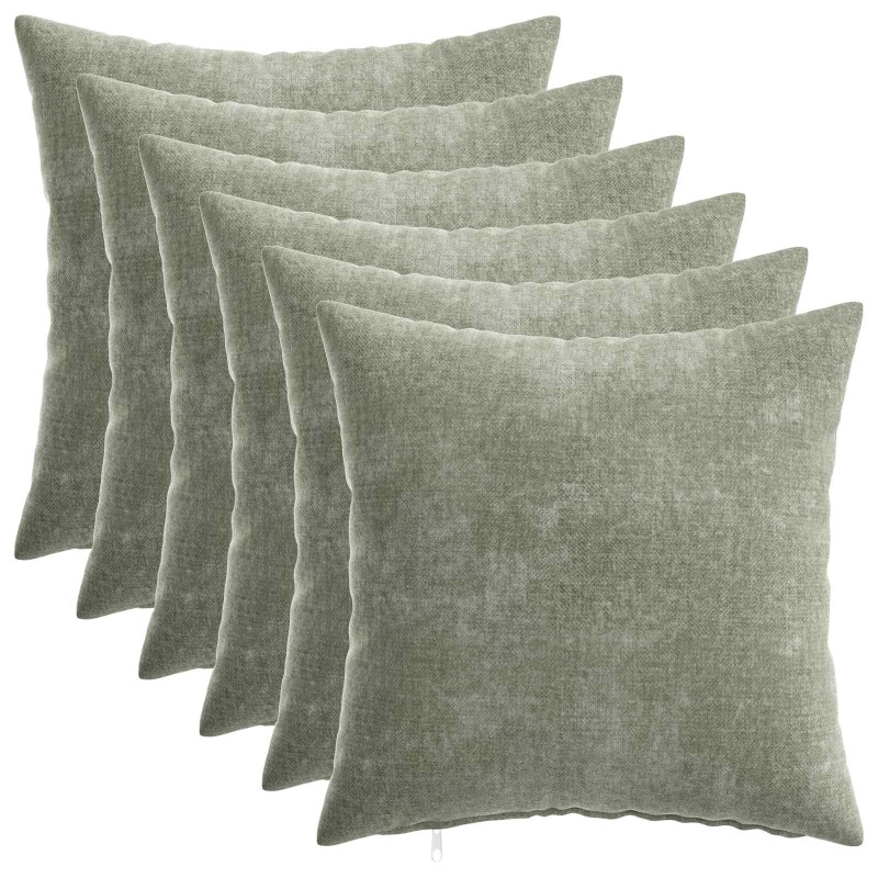 vidaXL Κάλυμμα Μαξιλαριού 6 τμχ. HEERLEN Πράσινο 40 x 40 cm