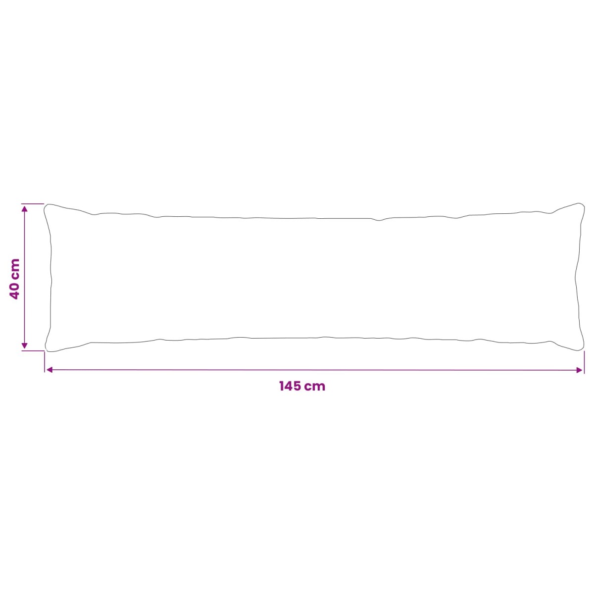 vidaXL Κάλυμμα Μαξιλαριού HEERLEN Σκούρο Γκρι 40 x 145 εκ.