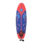 vidaXL Σανίδα Surf Μπλε/Κόκκινη 170 εκ.