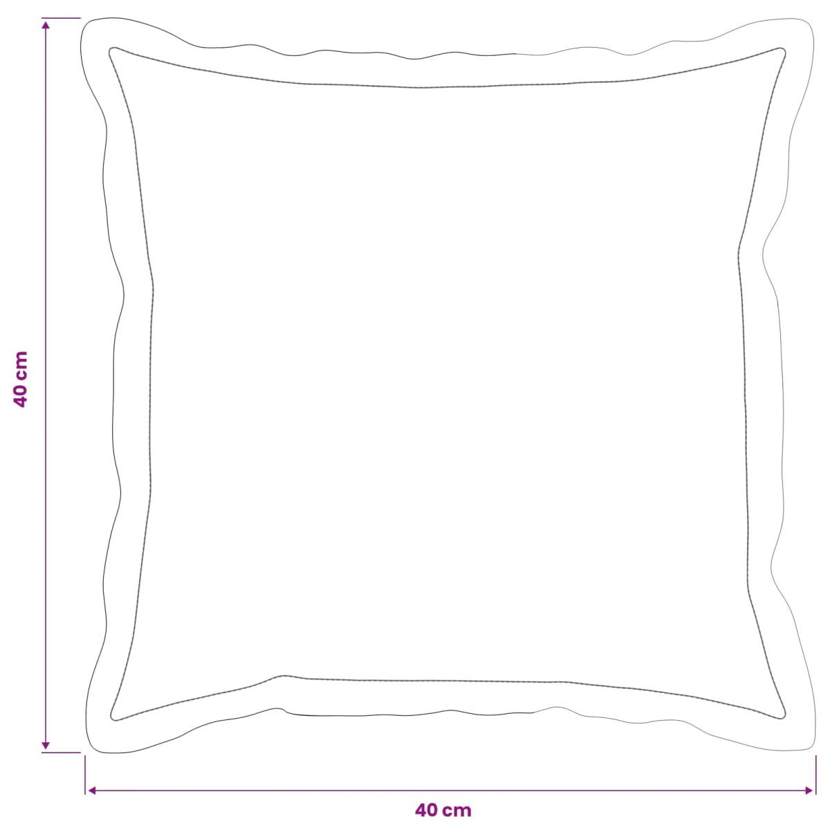 vidaXL Κάλυμμα Μαξιλαριού 6 τμχ. HOUTEN Σκούρο Γκρι 40 x 40 cm