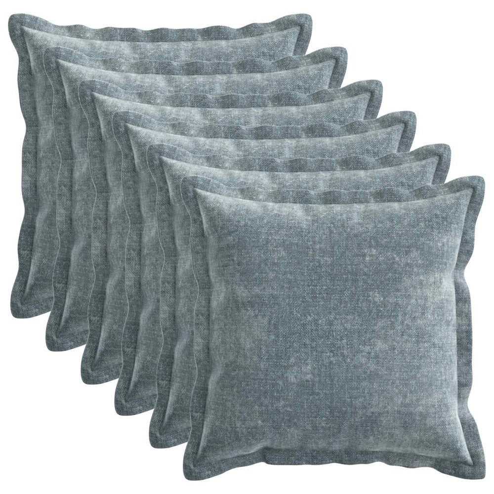 vidaXL Κάλυμμα Μαξιλαριού 6 τμχ. HOUTEN Γαλάζιο 40 x 40 cm