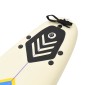 vidaXL Σανίδα Surf Μπλε / Κρεμ 170 εκ.