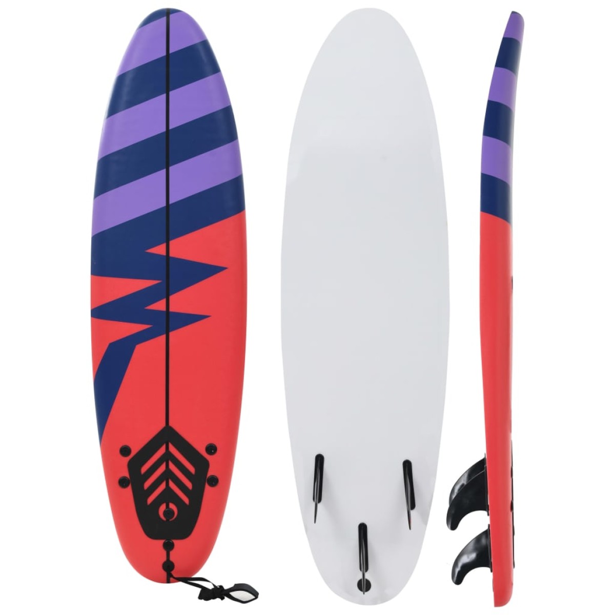 vidaXL Σανίδα Surf «Λωρίδα» 170 εκ.