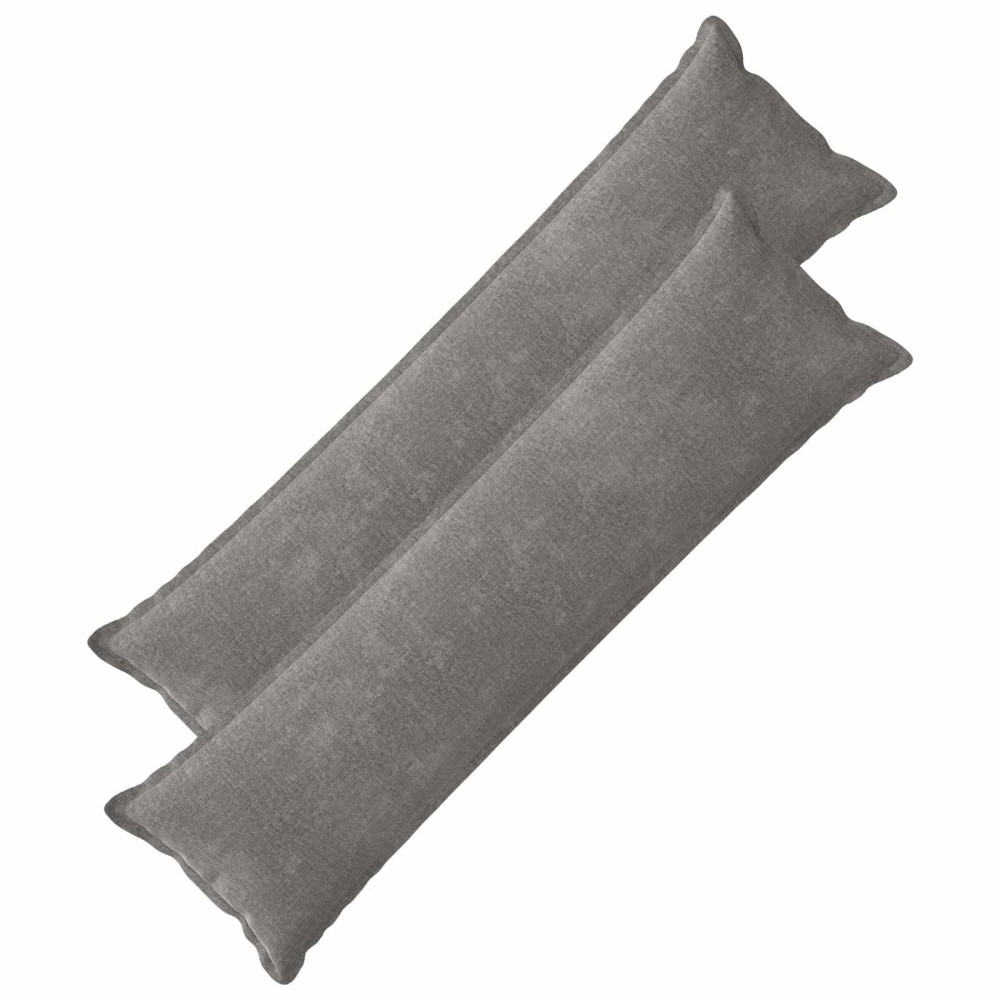 vidaXL Κάλυμμα Μαξιλαριού 2 τμχ. HOUTEN Σκούρο Γκρι 40 x 145 εκ.
